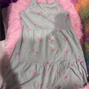 Cat & Jack Pink and Blue Sundress with Halter Neckline